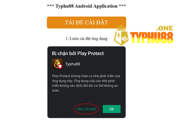 Tải ứng dụng Typhu88 Mobile